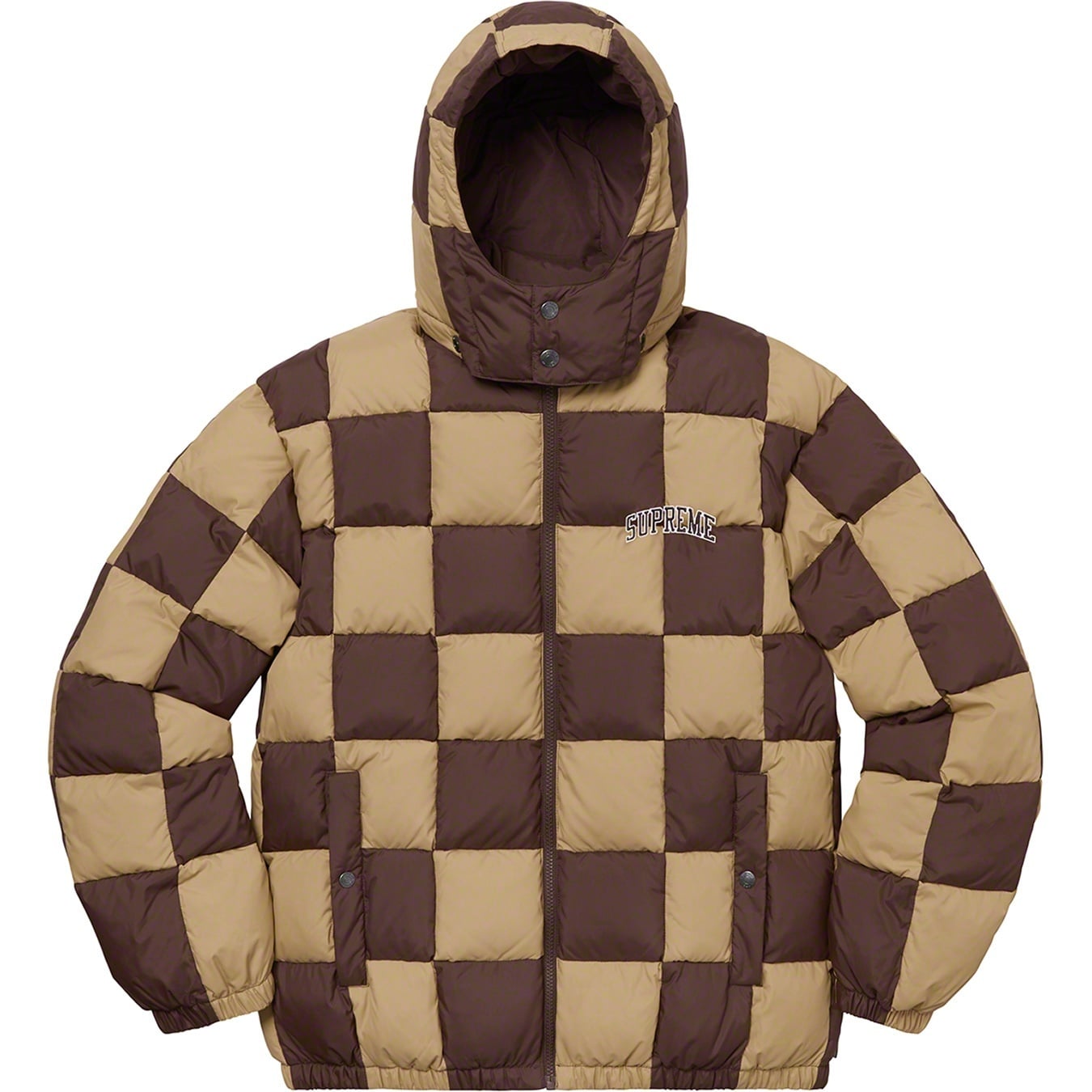 Checkerboard Puffy Jacket view 7